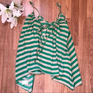 🆕BEBE-Handkerchief/Asymmetrical Striped Cami-S